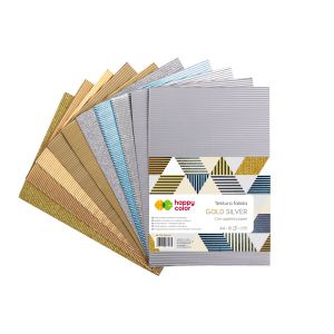 Tektura falista MIX GOLD/SILVER A4/10