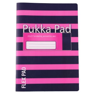 Zeszyt Pukka Pad Flex Pad Navy A5/60/80g kratka, Różowy