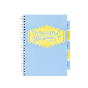 Kołozeszyt Pukka Pad Project Book Pastel A4/100/80g kratka, niebieski