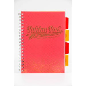 Kołozeszyt Pukka Pad Project Book Blush B5/100/80g kratka, koralowy