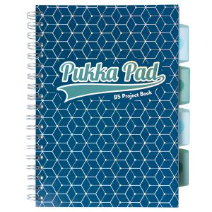 Kołozeszyt Pukka Pad Project Book Glee B5/100/80g kratka, ciemnoniebieski