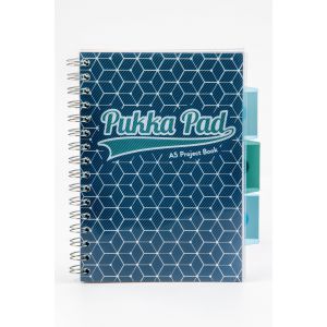 Kołozeszyt Pukka Pad Project Book Glee A5/100/80g kratka, ciemnoniebieski