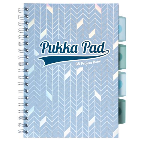 Kołozeszyt Pukka Pad Project Book Glee B5/100/80g kratka, jasnoniebieski