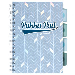 Kołozeszyt Pukka Pad Project Book Glee B5/100/80g kratka, jasnoniebieski