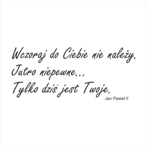Stempel gumowy Crafty Moly Wczoraj do Ciebie