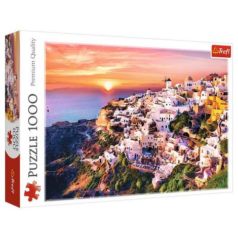 Puzzle Trefl 1000el Zachód Nad Santorini