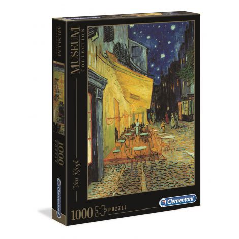 Puzzle Clementoni Museum 1000el Van Gogh: Esterno Di Caffè Di Notte