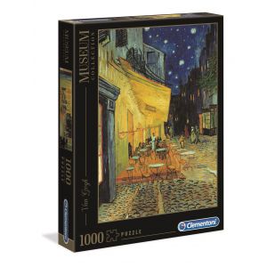 Puzzle Clementoni Museum 1000el Van Gogh: Esterno Di Caffè Di Notte