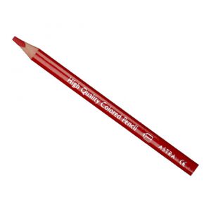 Kredka ołówkowa Astra trójkątna gruba, 5mm, czerwona