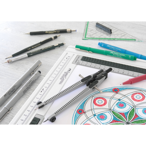 Trójkąt geometryczny Faber-Castell, 227 x 114 x 2,2 mm - 3