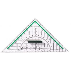 Trójkąt geometryczny Faber-Castell, 227 x 114 x 2,2 mm