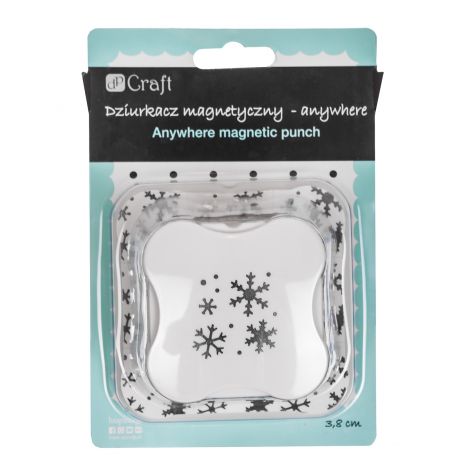 Dziurkacz magnetyczny dpCraft Anywhere 3,8cm Konfetti Śnieżynki