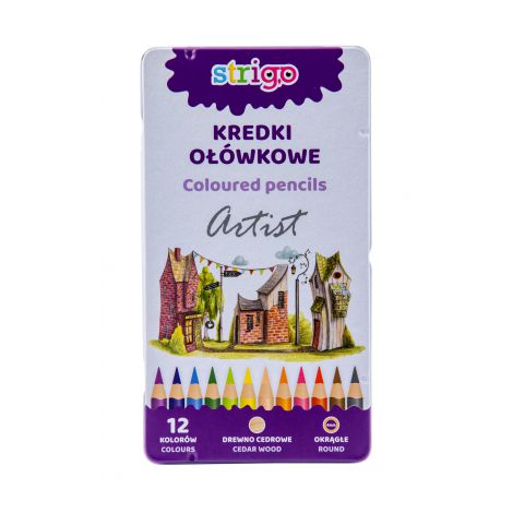 Kredki ołówkowe Strigo Artist, 12 kolorów - 3