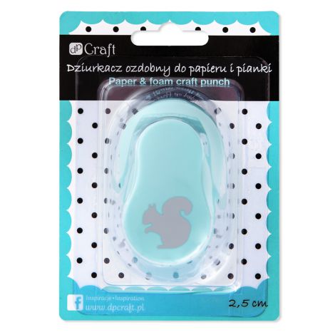 Dziurkacz ozdobny dpCraft do papieru i pianki 2,5cm Wiewiórka