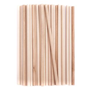 Patyczki kreatywne okrągłe dpCraft naturalne 15cm, 50szt