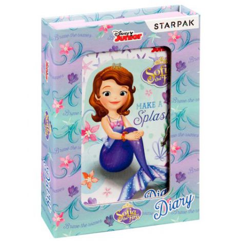 Pamiętnik Starpak w pudełku z kłódką Księżniczka Sofia 17x12,5cm - 2