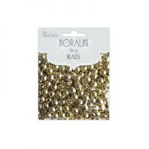 Koraliki dpCraft Złote 5mm, 40g