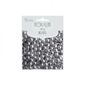Koraliki dpCraft Srebrne 5mm, 40g