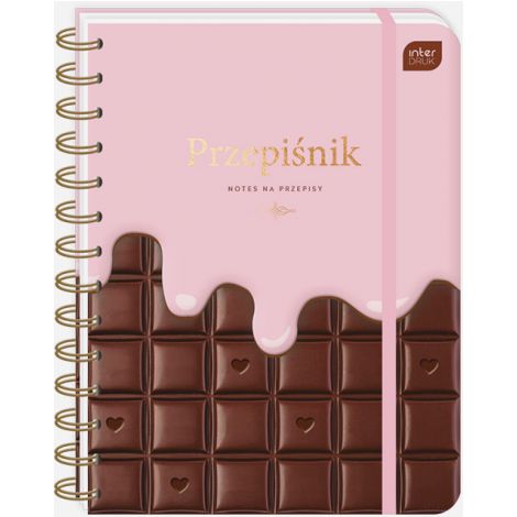 Przepiśnik Interdruk z gumką A5/120/90g Chocolate
