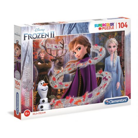 Puzzle Clementoni Glitter 104el Frozen 2