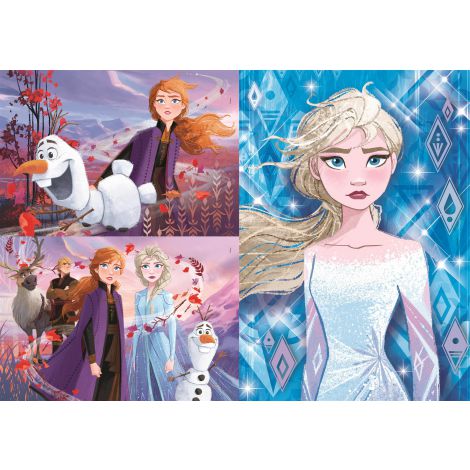 Puzzle Clementoni 3x48el Supercolor Frozen 2 - 2