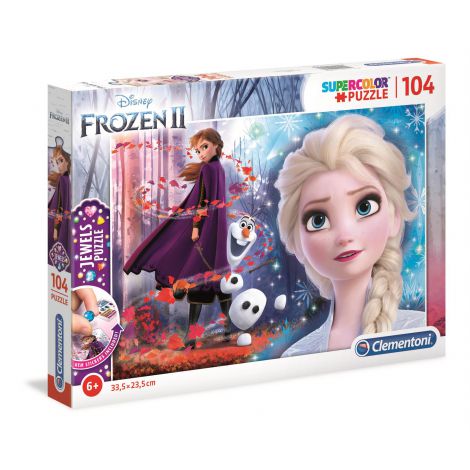 Puzzle Clementoni Jewels 104el Supercolor Frozen 2