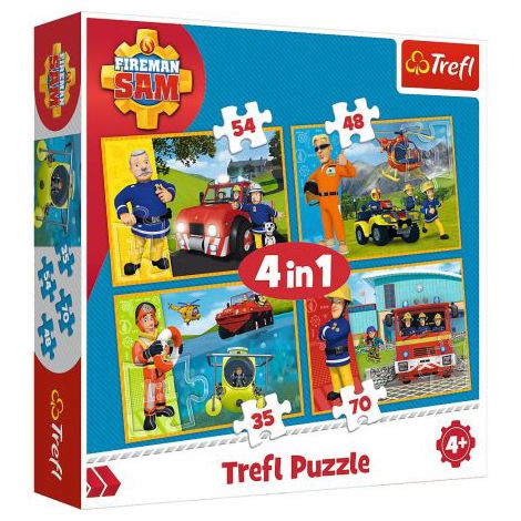 Puzzle Trefl 4W1 Strażak Sam