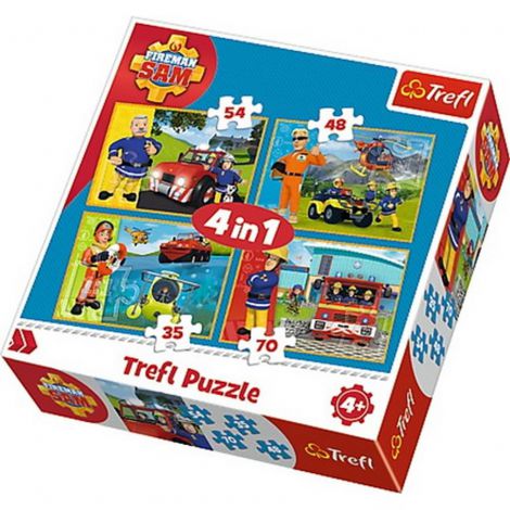 Puzzle Trefl 4W1 Strażak Sam - 2