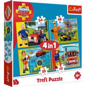 Puzzle Trefl 4W1 Strażak Sam