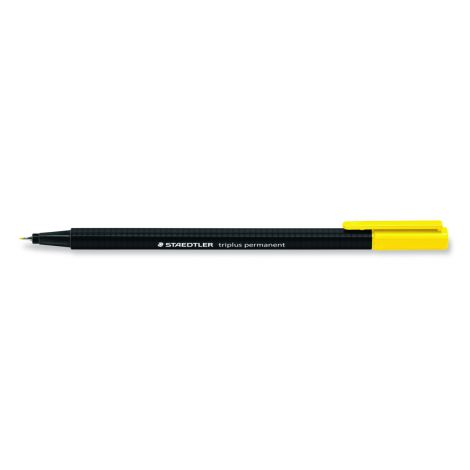 Cienkopis permanentny Staedtler Triplus, trójkątny, 0.3mm, żółty