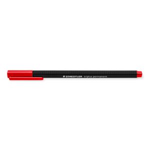 Cienkopis permanentny Staedtler Triplus, trójkątny, 0.3mm, czerwony