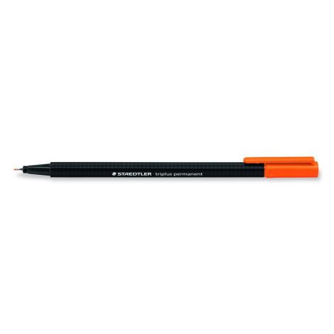 Cienkopis permanentny Staedtler Triplus, trójkątny, 0.3mm, pomarańczowy