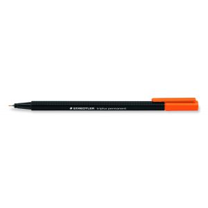 Cienkopis permanentny Staedtler Triplus, trójkątny, 0.3mm, pomarańczowy