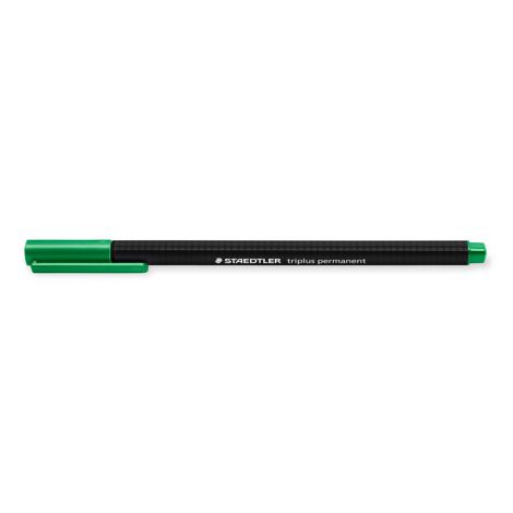 Cienkopis permanentny Staedtler Triplus, trójkątny, 0.3mm, zielony