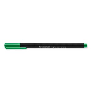 Cienkopis permanentny Staedtler Triplus, trójkątny, 0.3mm, zielony