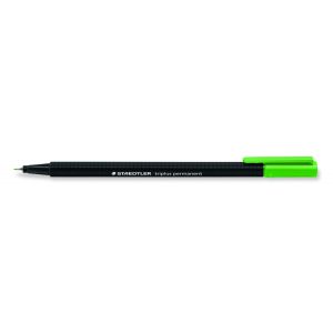 Cienkopis permanentny Staedtler Triplus, trójkątny, 0.3mm, jasnozielony