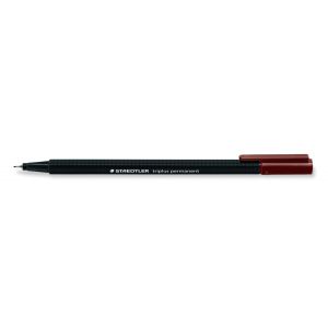Cienkopis permanentny Staedtler Triplus, trójkątny, 0.3mm, brązowy