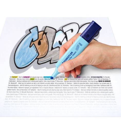 Zakreślacz Staedtler Classic Colors, błękitny pastelowy - 4