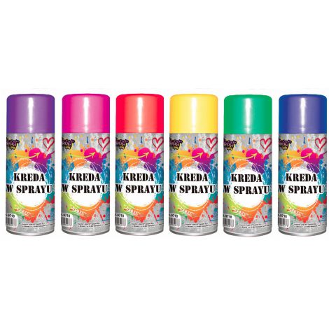 Kreda w sprayu Aliga 175ml, Mix kolorów