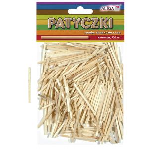 Zapałki kreatywne Aliga naturalne 4.2cm, 500szt