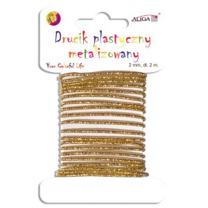 Drucik plastyczny Aliga Złoty metalizowany 2mm x 2m