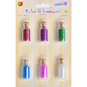 Kuleczki kreatywne Aliga 6x5g, metalowe