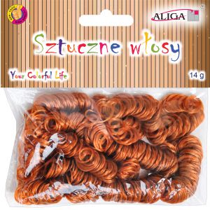 Sztuczne włosy brązowe 14g
