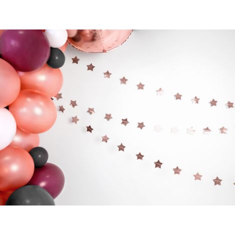Girlanda Gwiazdki, 3,6m, różowe złoto - 3