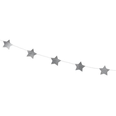 Girlanda Gwiazdki, 3,6m, srebrny - 2