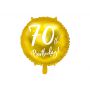 Balon foliowy 70th Birthday, złoty, 45cm - 2