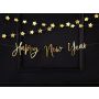 Baner Happy New Year, 66 x 18 cm, złoty - 4