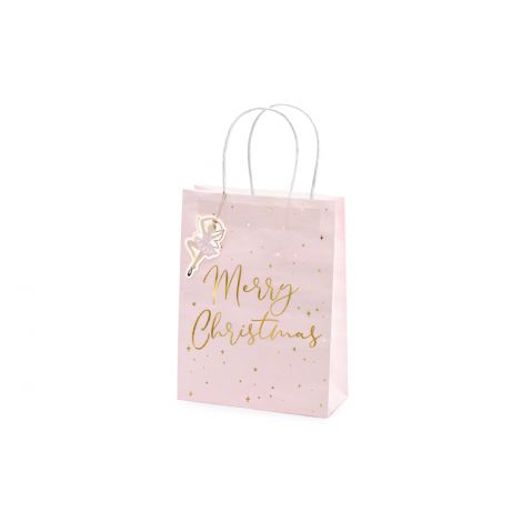 Świąteczne torebki na prezenty, mix kolorów, 3 sztuki - 4