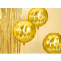 Balon foliowy 40th Birthday, złoty, 45cm - 4