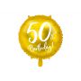 Balon foliowy 50th Birthday, złoty, 45cm - 2